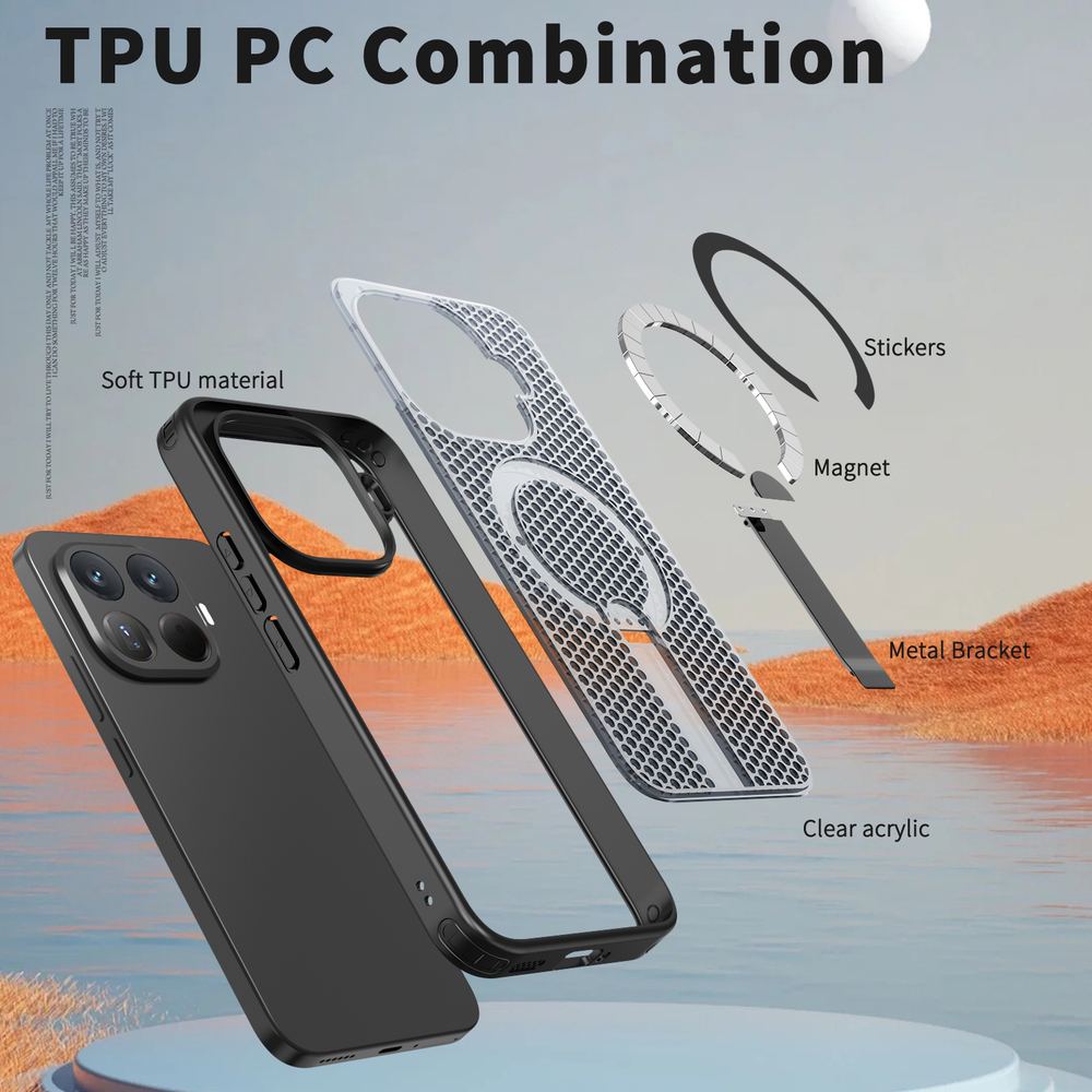 Прозрачный чехол Mesh Pro Magnetic Case для Xiaomi 15T Pro