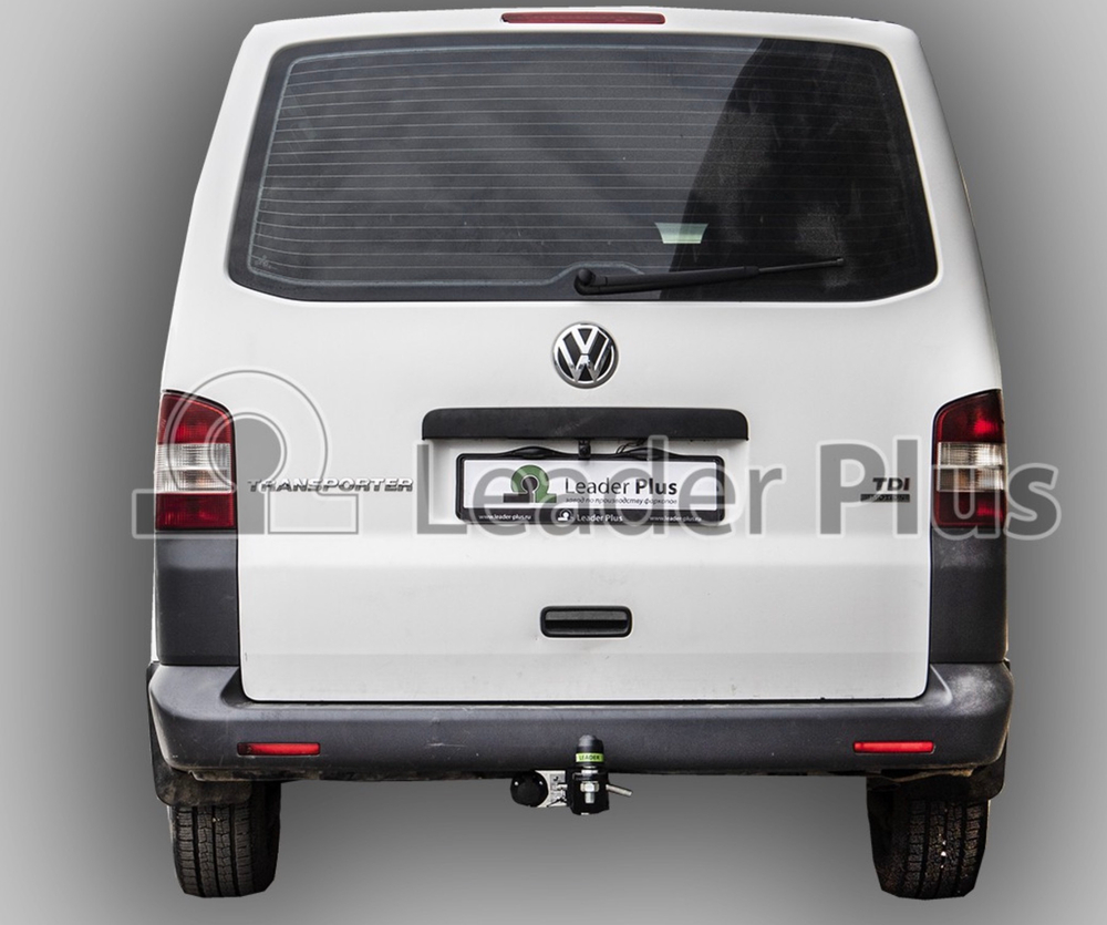Фаркоп Лидер-плюс для Volkswagen Transporter/Caravelle/Multivan T5,T6 2003-2024 без выреза бампера. Тип шара: E. Нагрузки: 1500/100 кг, (без электрики в комплекте) - V111-E
