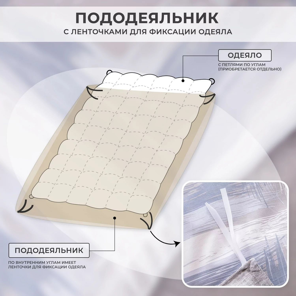 Комплект постельного белья Сатин 100% хлопок