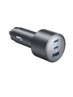 Автомобильное зарядное устройство Anker Nano 167.5W, 3-х портовая (A2737) черный (Black)