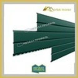 Сайдинг металлический L -Брус ХL VikingMP-01- - RALL 6005 Зеленый мох, 0.45мм