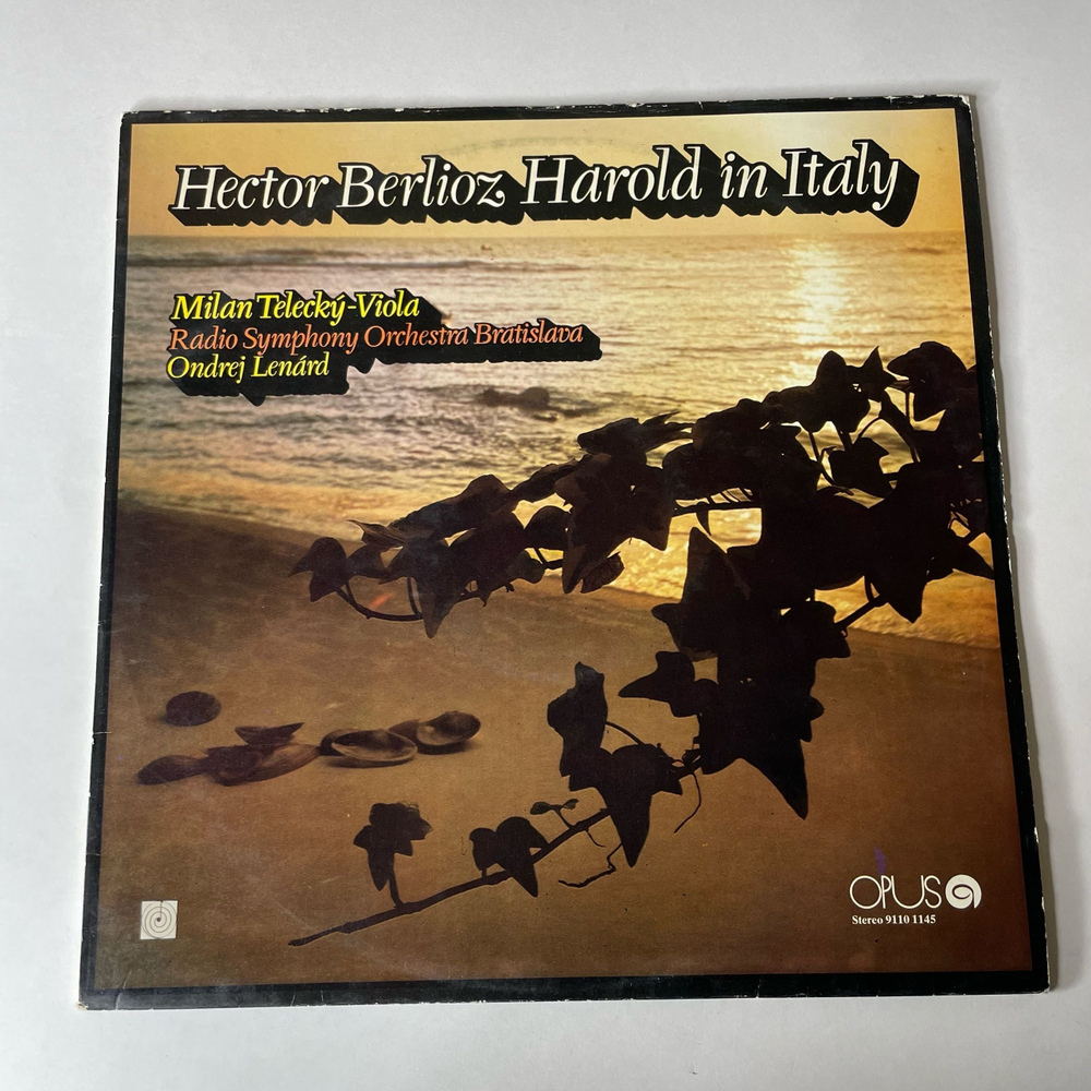 Винтажная виниловая пластинка LP H. Berlioz Берлиоз, Harold In Italy, Гарольд В Италии (Чехословакия 1982)