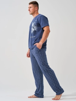 Пижама мужская "Космос" брюки (к/р)