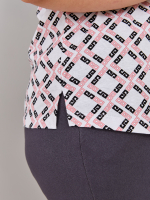 Блузка БЛ-122/орнамент-розовый