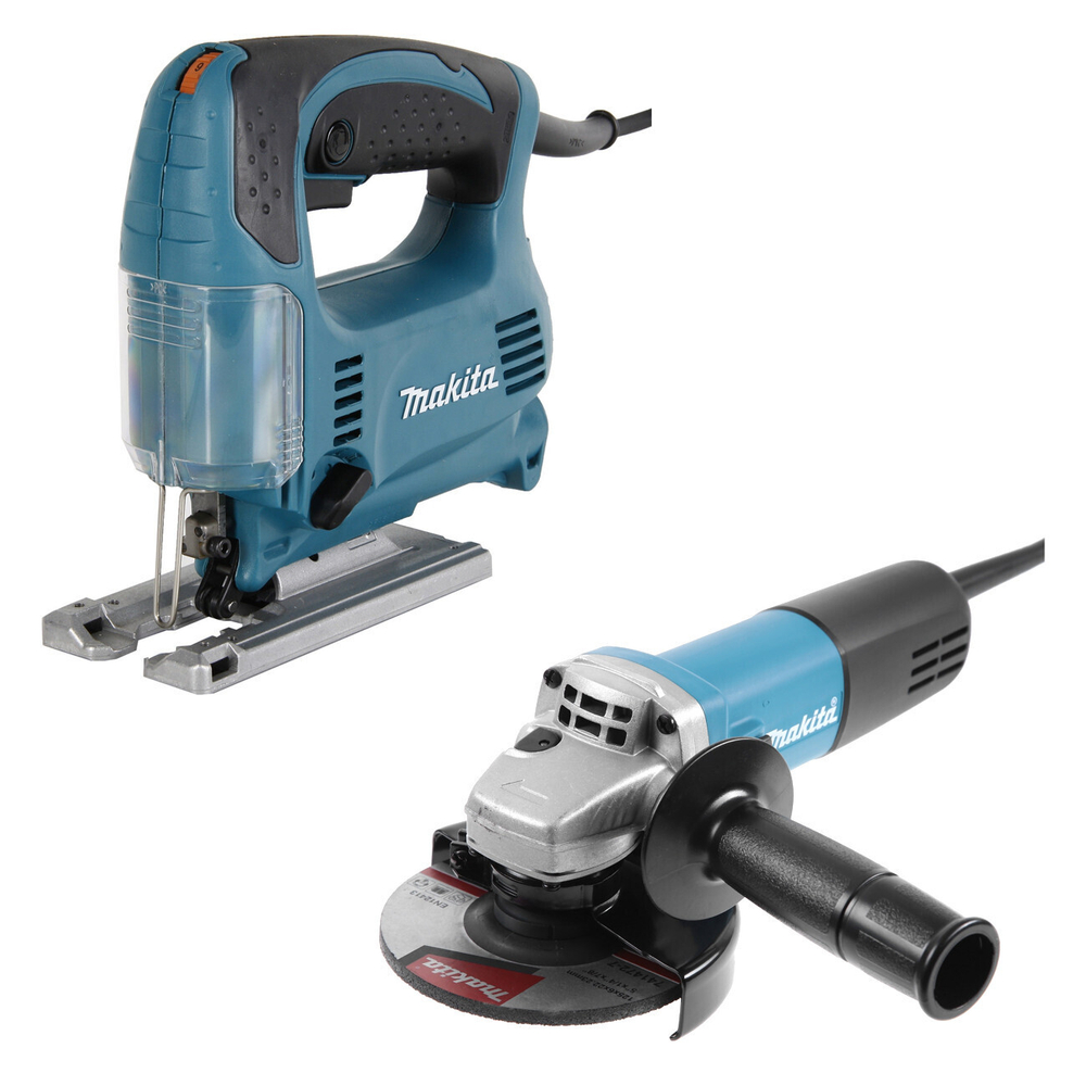 Набор сетевого инструмента Makita DK0116 (лобзик 4329 + УШМ 9558HN)