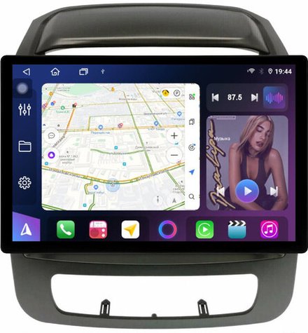 Магнитола для KIA Sorento 2 XM 2012-2020 (отдельный экран климата, без штатной КЗВ) - FarCar BX877 монитор 13" 2K QLED на Android 13, TS10, 6+128, CarPlay, 4G SIM-слот