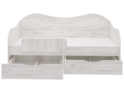 Кровать БОКС 90/2 с ящиками Крафт светлый