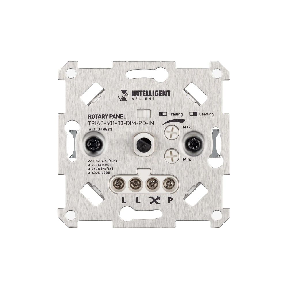 INTELLIGENT ARLIGHT Роторная панель TRIAC-601-33-DIM-PD-IN (230V, 1x1A, Механизм) (IARL, IP20 Металл, 3 года) 048893