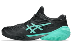 Мужские теннисные кроссовки Asics Court FF 3 Clay - black/aurora green