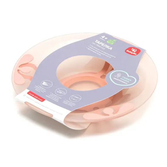Тарелка BabyGo Pink 400 мл