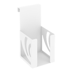 Навесной лоток для бумажных блоков MAN-03 Металл Белый 100*120*200