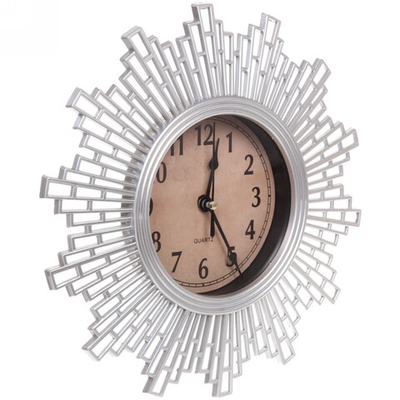 Часы настенные «Нидвуд» D25см серебро 8831