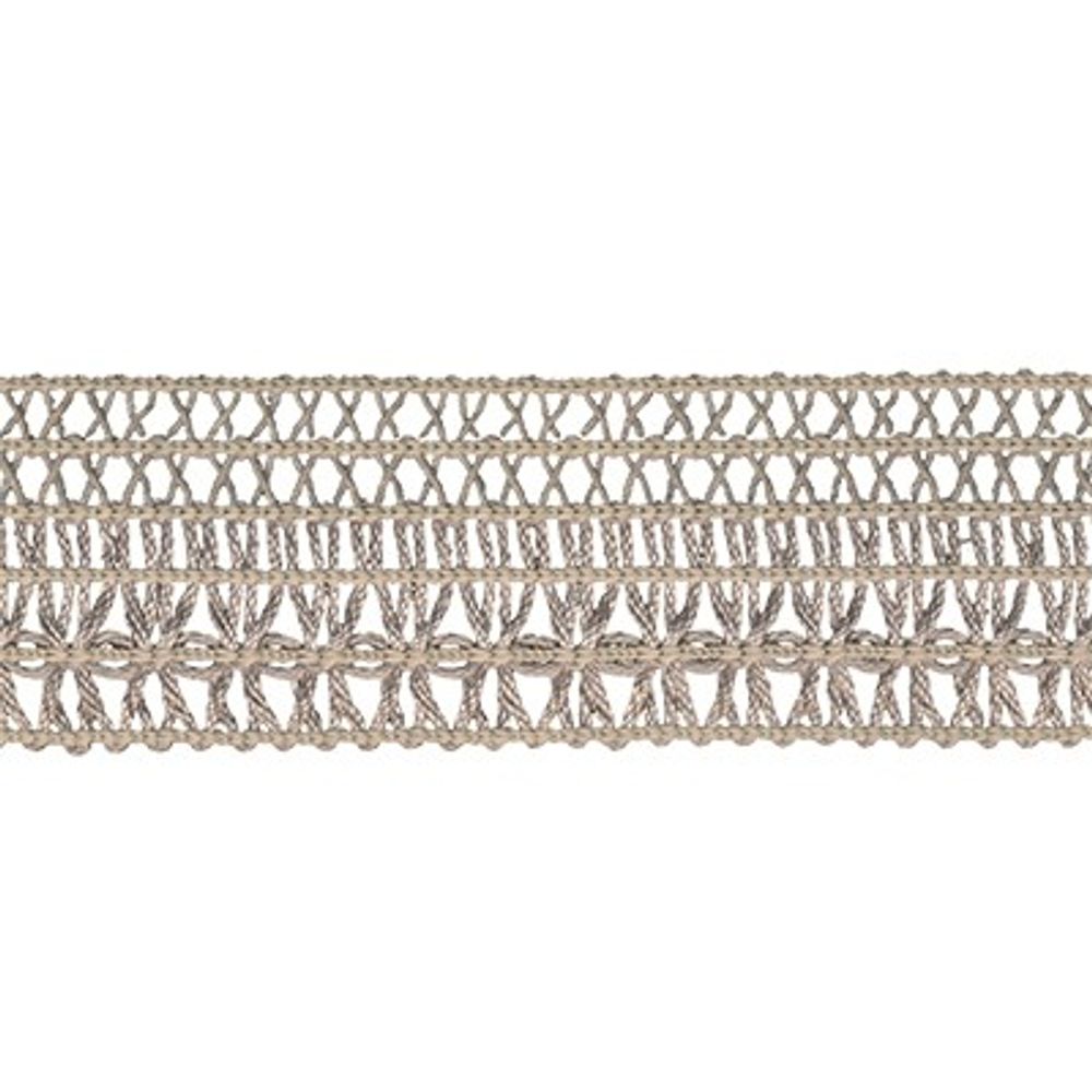 Кружево хлопковое/Тесьма вязаная, 6211, ш. 3 см, пр-во Беларусь, льняной