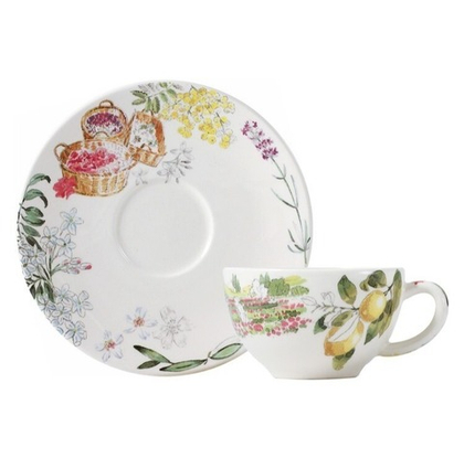 Чашка чайная с блюдцем Gien Provence (160 мл)