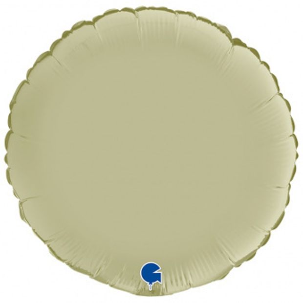 G Шар круг 18" / 45 см сатин оливковый / Olive Greenl (БГ-15)