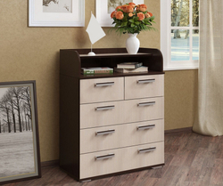 Комод высокий Стандарт 1 NEW, венге/лоредо