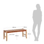 Банкетка La Forma (ex Julia Grup) Calixta 120 cm