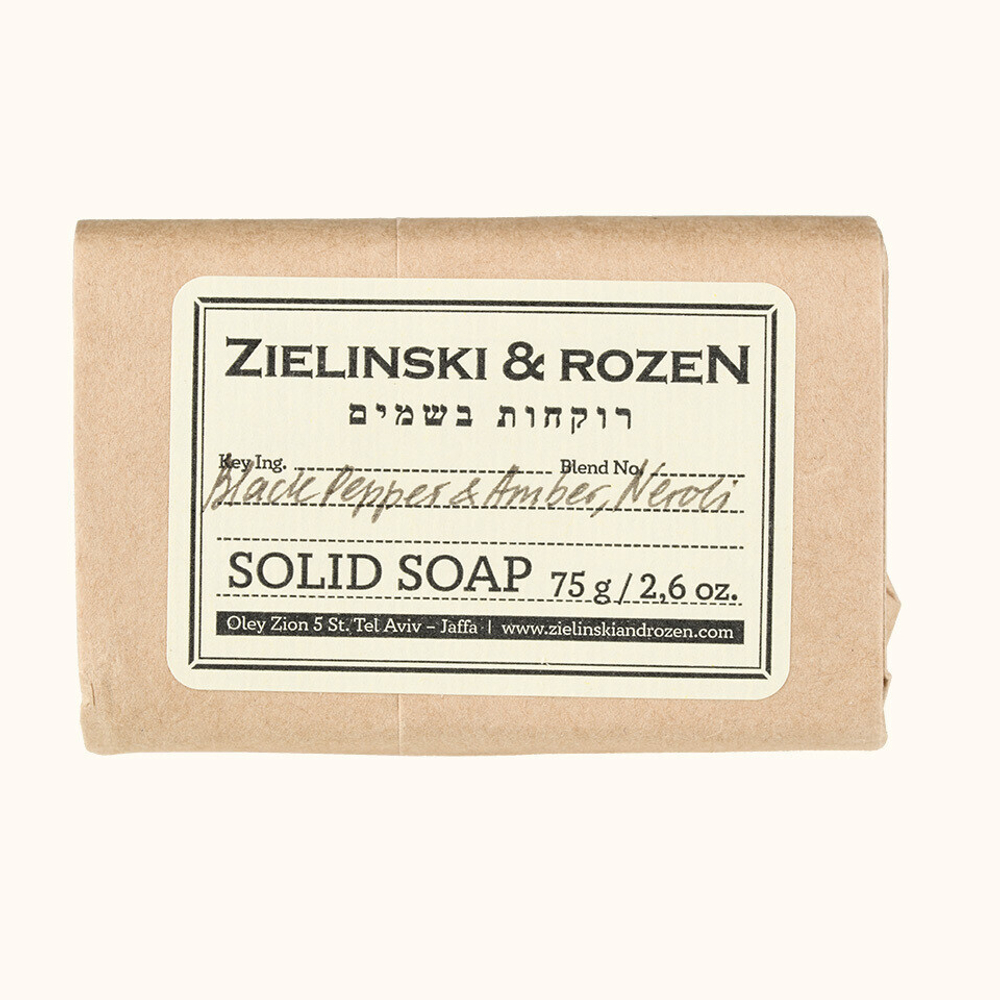 ZIELINSKI ROZEN Твердое Мыло (BLACK PEPPER, VETIVER, NEROLI, AMBER) 75g