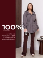 Ветровка с капюшоном удлиненная