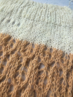 8%шерсть, 90%имитация мохера, 2%спандекс - 500гр - молочный