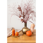 Свеча декоративная оранжевого цвета из коллекции edge, 16,5см