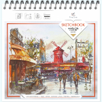 Блокнот-скетчбук QUADRO BIG CRAFT 60 листов на металлическом гребне