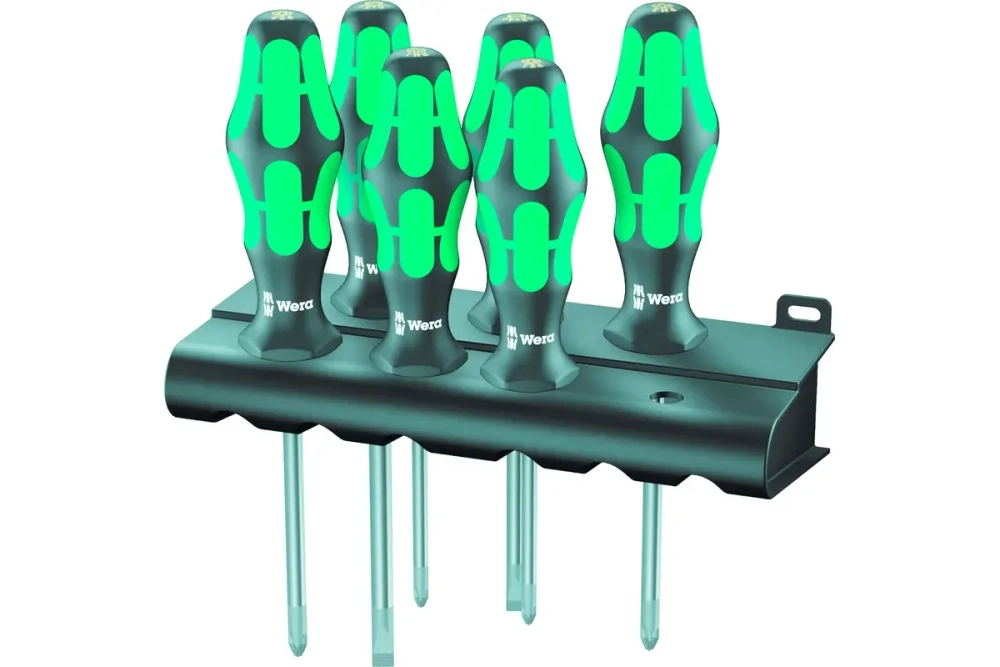 Набор отверток Wera, Kraftform Plus Lasertip с подставкой, 6 предметов, WE-105622