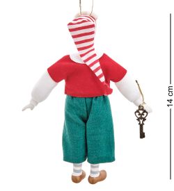RK-947 Кукла подвесная «Мальчик в костюме Буратино»
