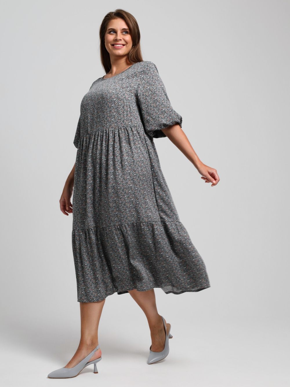 Платье Авантаж Виотекс СЕРЫЙ