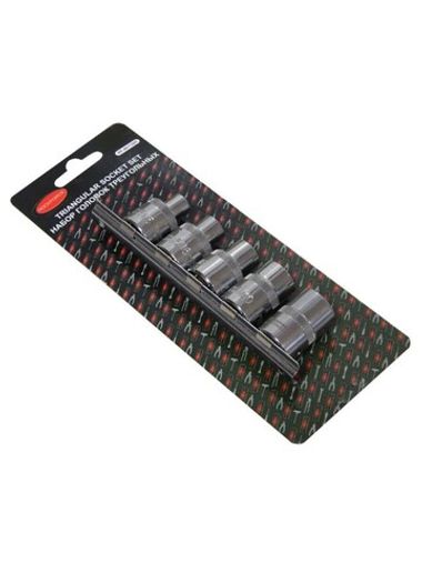 Набор головок для ремонта топливных насосов а/м(М5-8мм,М6-10мм, М8-12мм, М10-15мм, М12-16.5мм), в блистере RockForce##Rock FORCE RF-4011225