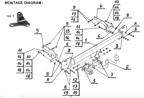 Фаркоп на Toyota Camry (версия американская) 2006-2011 без подрезки бампера (паспорт и сертификат в комплекте)(без электрики) Steinhof.T-106