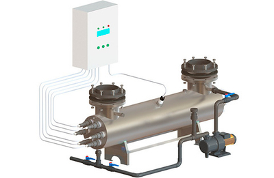Установка обеззараживания воды УФУ-500 с блоком промывки и датчиком УФ