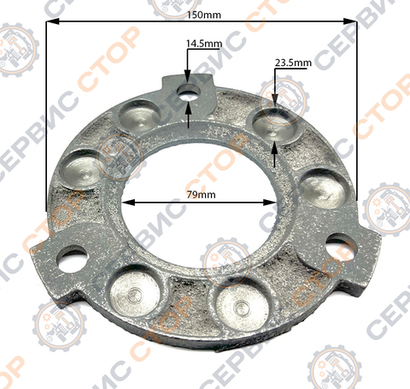 Диск сцепления промежуточный с отв. под шпильки 180N