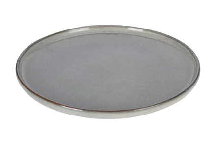Тарелка обеденная керамическая бежевая 28 см