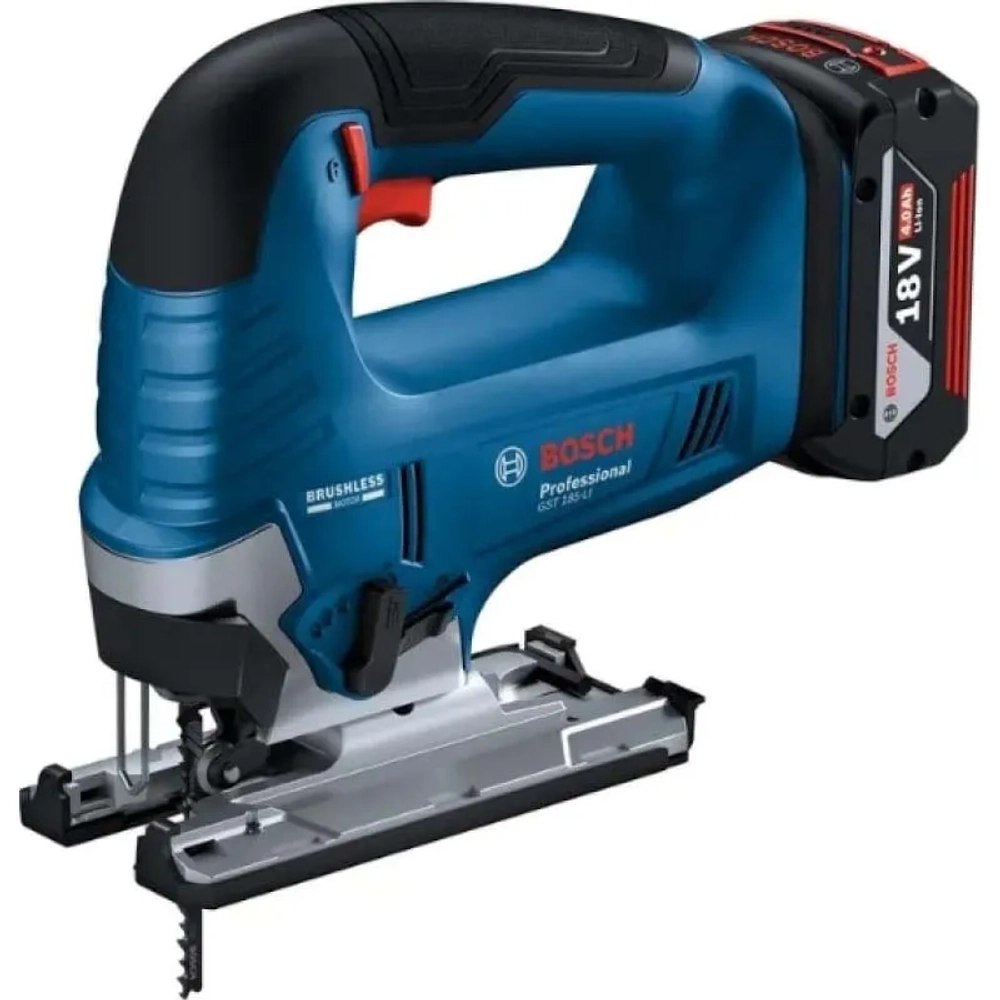 Bosch GST 185-LI Professional аккумуляторный лобзик (1 x 4 Ач, ЗУ) 06015B3023
