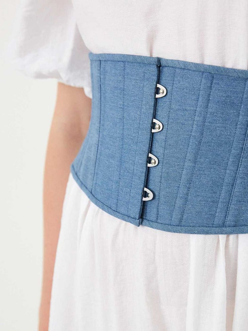 Джинсовый аксессуарный корсет