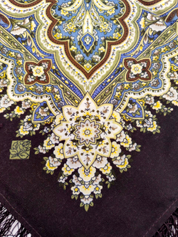 Павловопосадский платок  Розмарин 1850-17