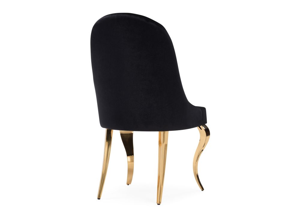 Стул на металлокаркасе Gustav black / gold