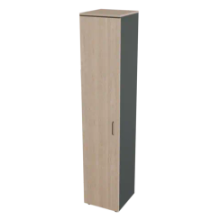 Шкаф для документов высокий узкий закрытый Prego office 403х420х2000 ПОШВУ-1