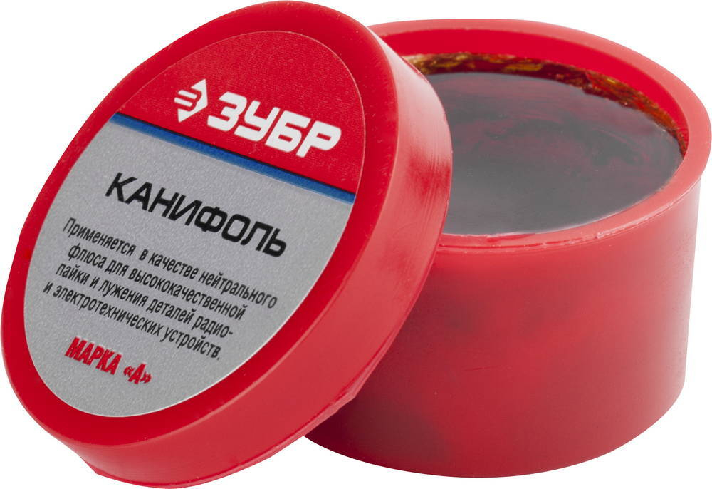 ЗУБР 20 г, нейтральный флюс, канифоль для паяльных работ (55470-020)