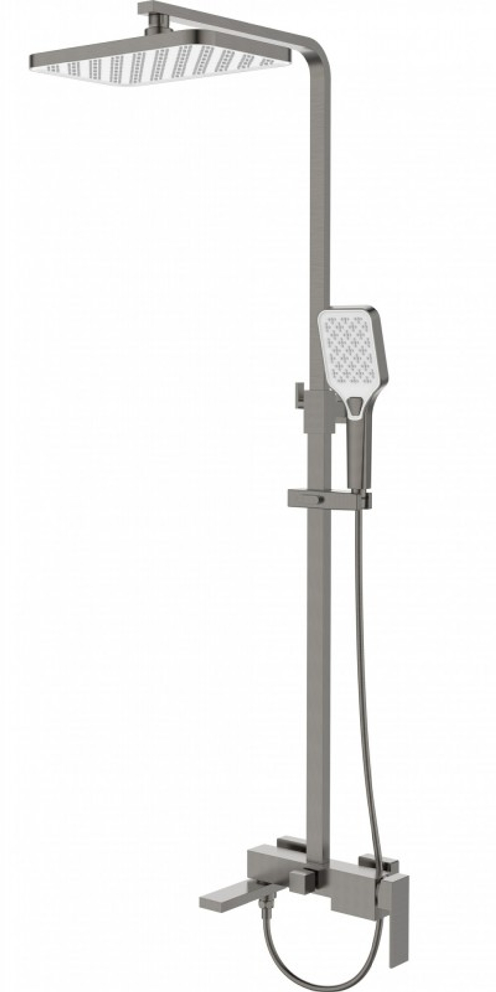 Душевая система Esbano BASCO DS-GM оружейная сталь