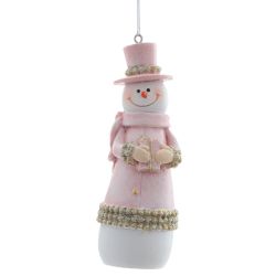 GAEM Фигурка декоративная подвесная "Снеговик", L4 W3,5 H11,5 см, 2в.