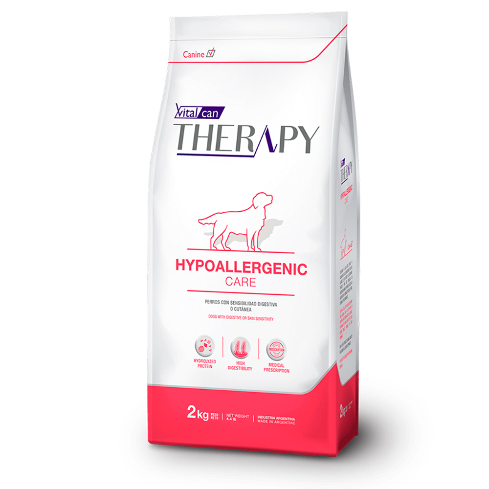 Vitalcan Therapy Canine Hypoallergenic Care Свинина с рисом 2кг для собак с аллергией(Виталкан)
