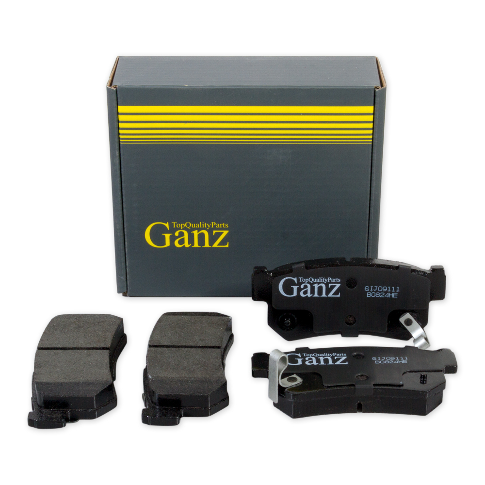 Колодки тормозные задние для SSANG YOUNG Action/Kyron 05->/Rexton 02- GANZ GIJ09111