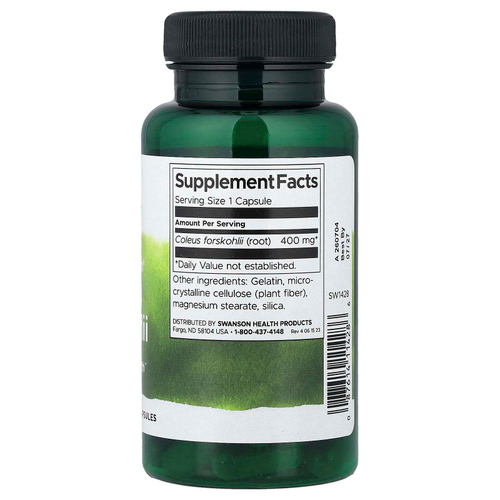 Swanson, Full Spectrum®, колеус форсколии, 400 мг, 60 капсул