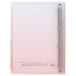 Тетрадь на кольцах БОЛЬШАЯ 305х235 мм А4, 120 л., пластик, с разделителями, BRAUBERG, Красный, 404626