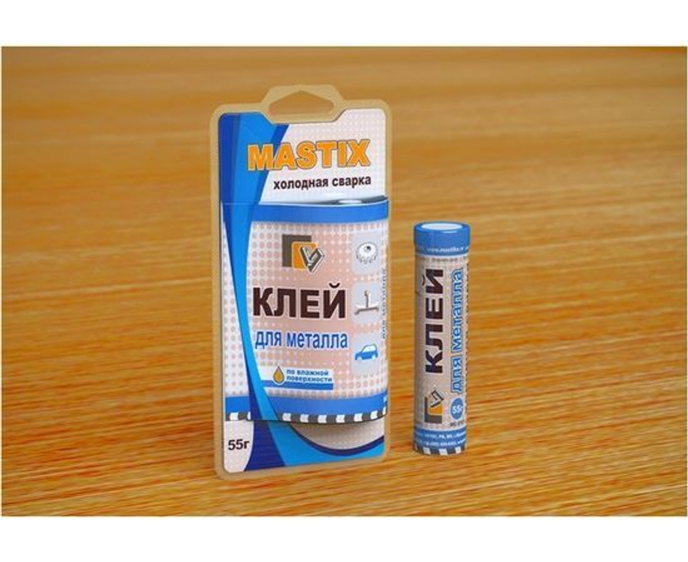 Клей Mastix д/металла 55гр, туба (холодная сварка), арт.МС-0101