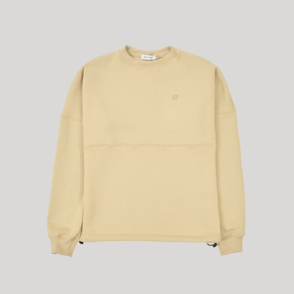 Drawstring Sweatshirt Oxford Tan