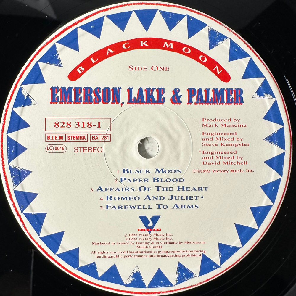 Emerson, Lake & Palmer – Black Moon (Европа 1992г.)