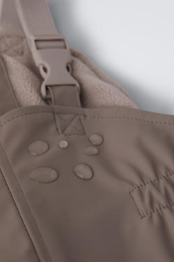 ZARA ПРОРЕЗИНЕННЫЙ КОМБИНЕЗОН WATER RESISTANT, СЕРОВАТО-КОРИЧНЕВЫЙ